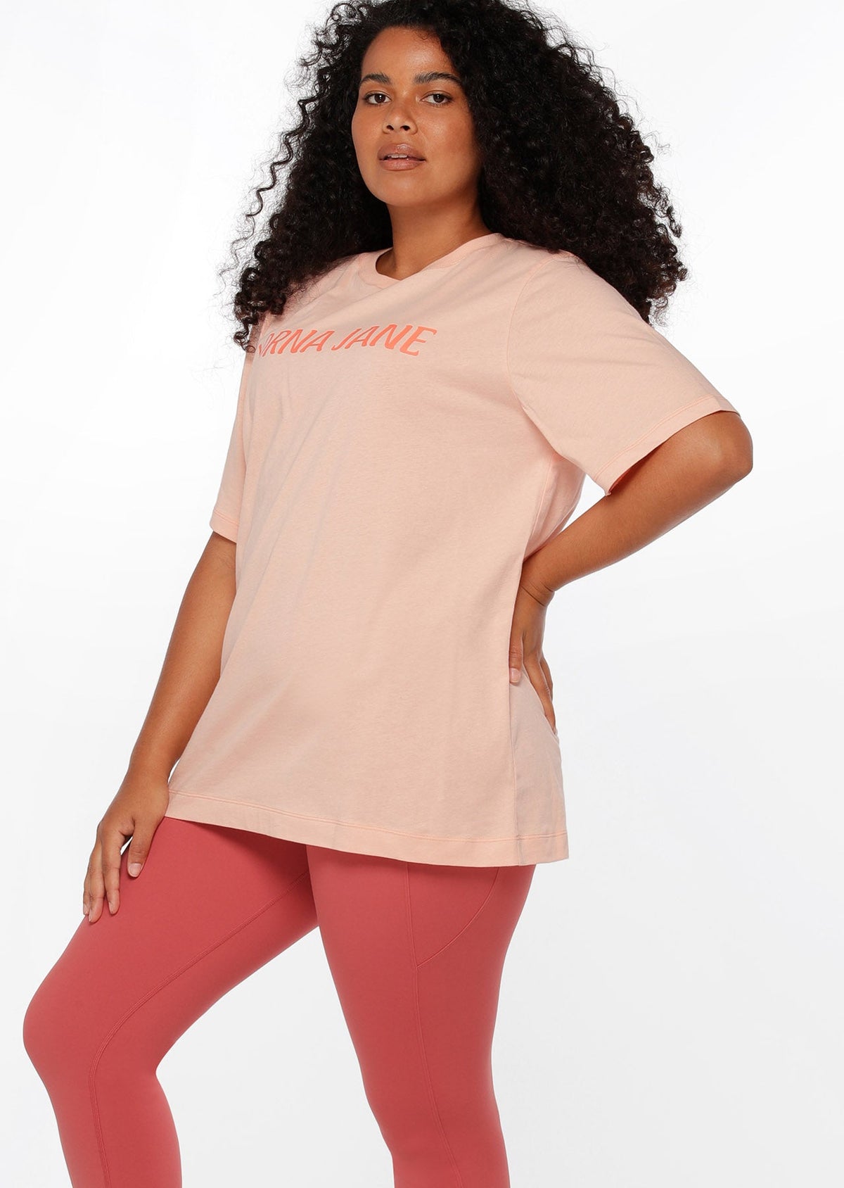 Peachy Active Oversized Tee