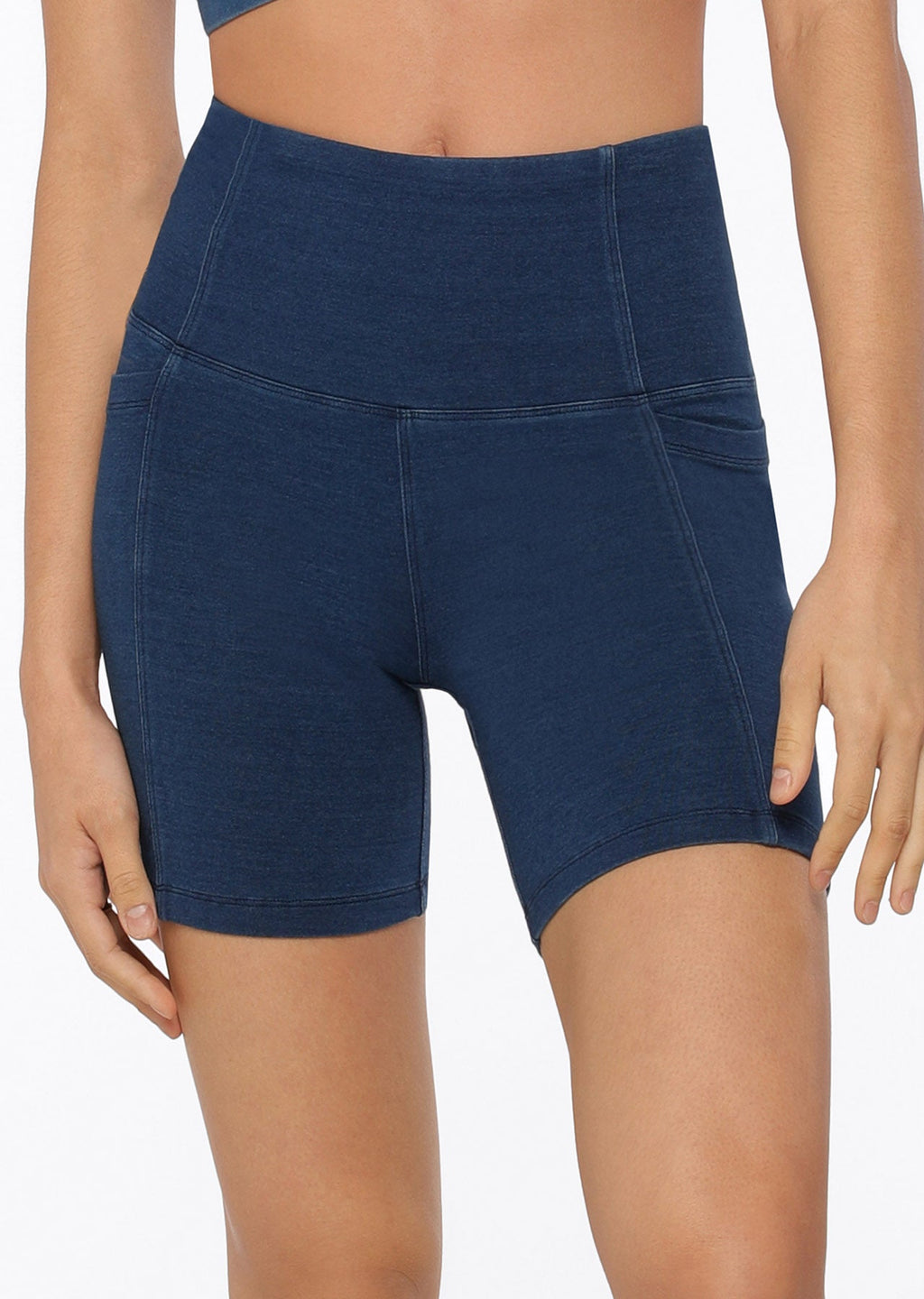 Denim Diva Phone Pocket Bike Shorts