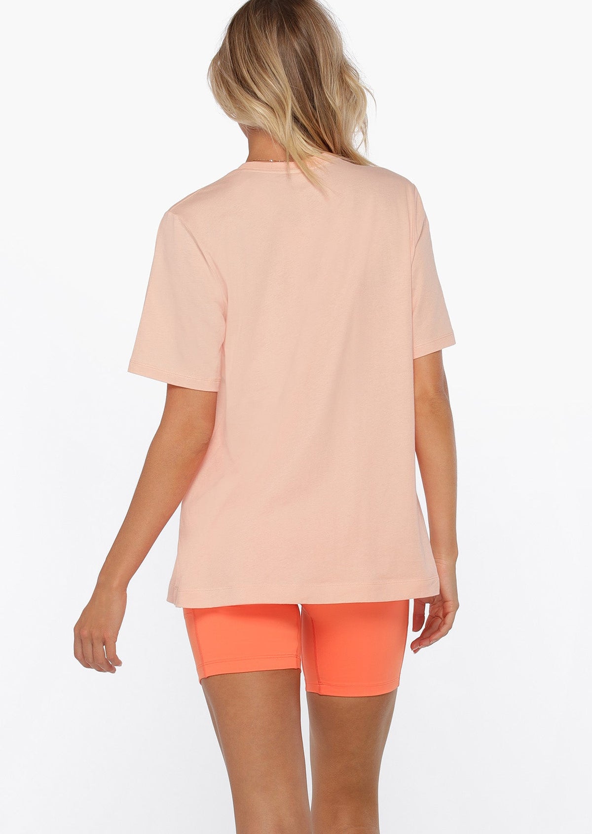 Peachy Active Embossed Oversized Tee