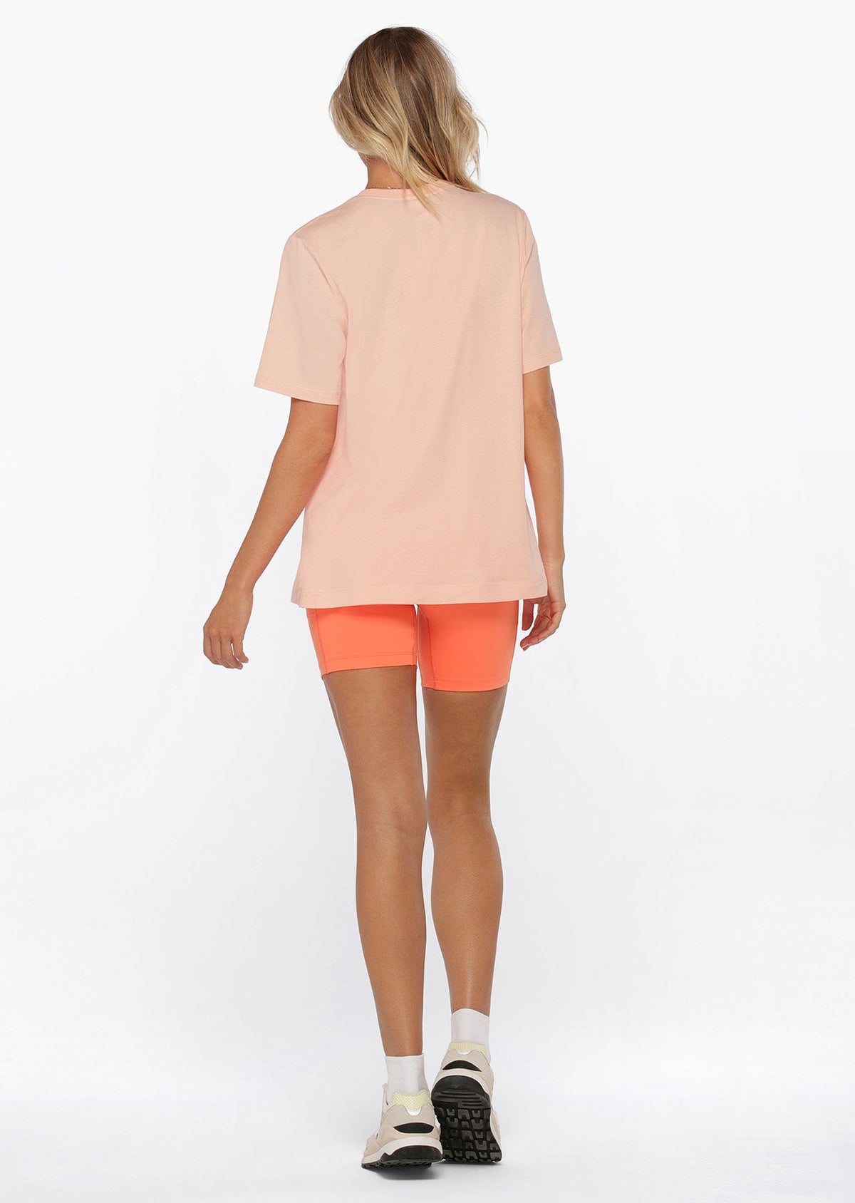 Peachy Active Embossed Oversized Tee