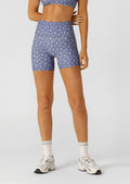 Blue Fleur Hi Fold No Ride 12cm Bike Shorts