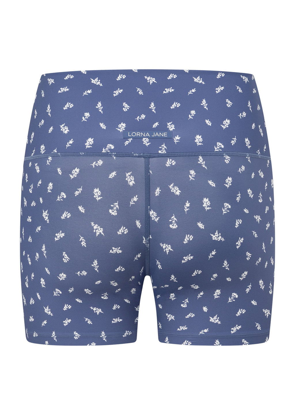 Blue Fleur Hi Fold No Ride 12cm Bike Shorts