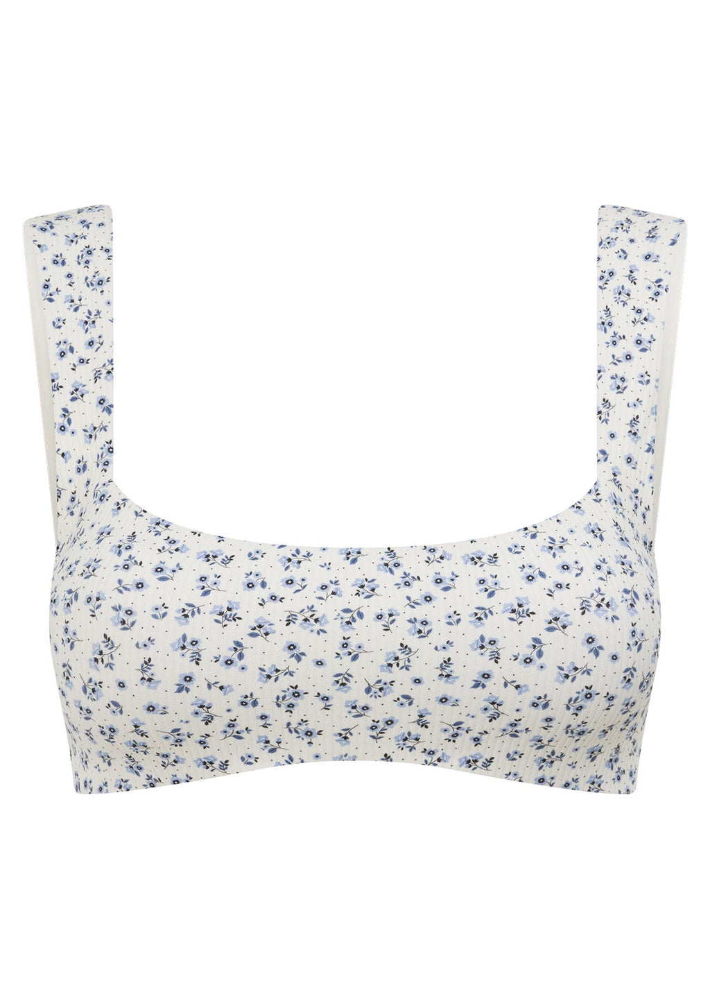 Provincial Floral Rib Sports Bra