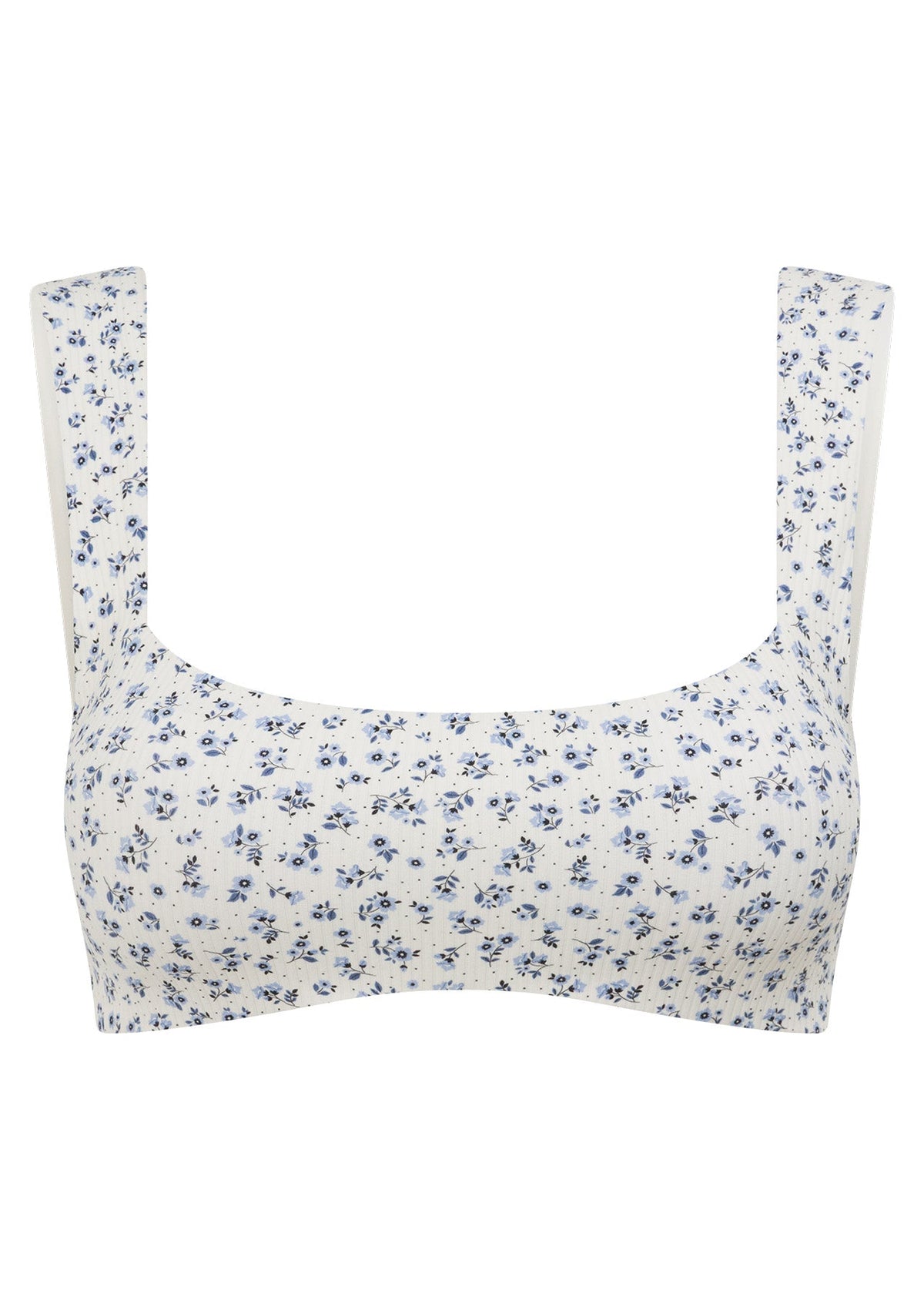 Provincial Floral Rib Sports Bra