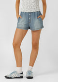 Off Duty Washed Denim Shorts
