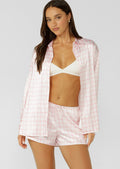 Love Game Satin Long Sleeve Shirt