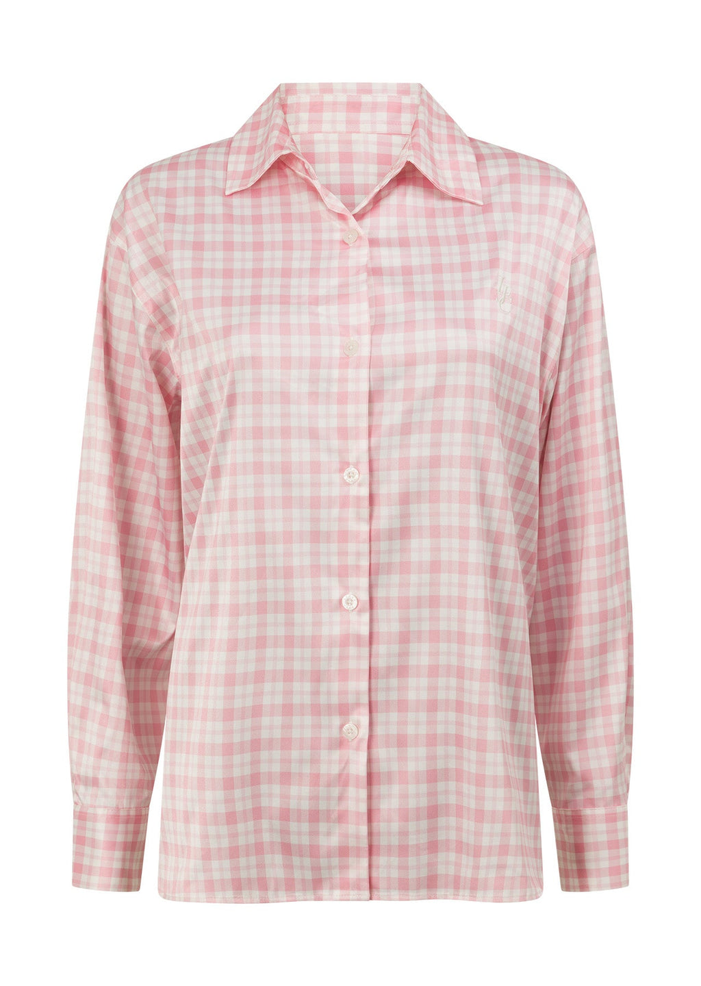 Love Game Satin Long Sleeve Shirt