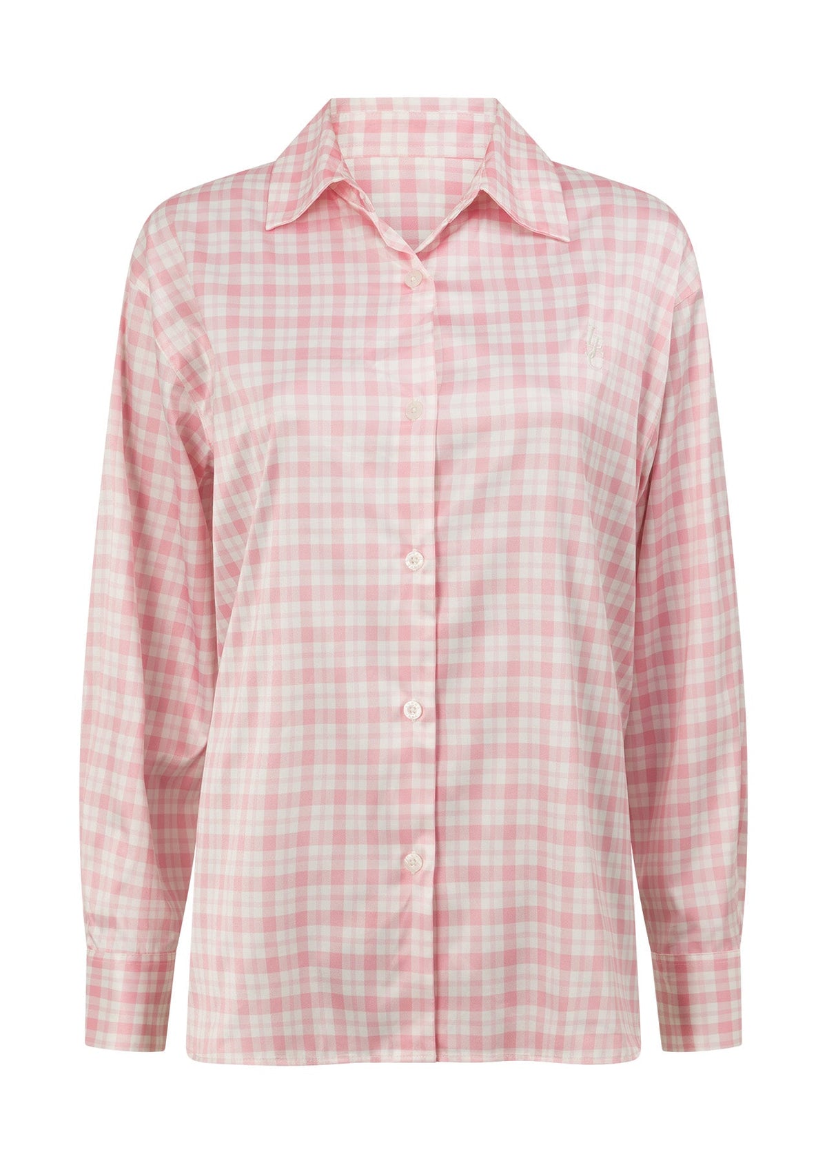 Love Game Satin Long Sleeve Shirt