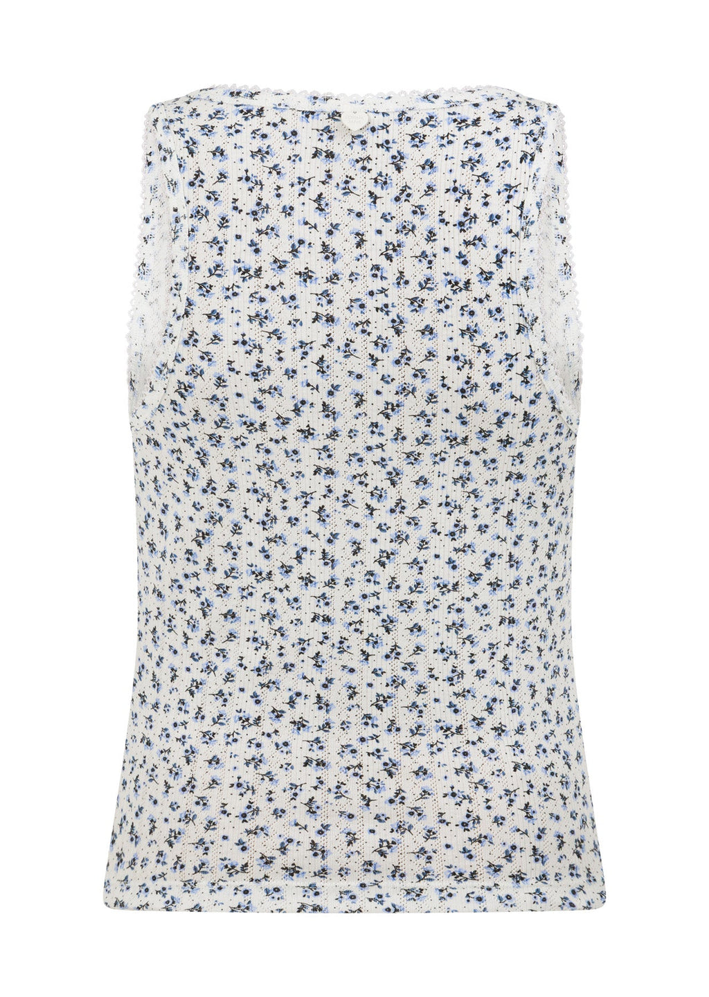 Provincial Floral Pointelle Tank
