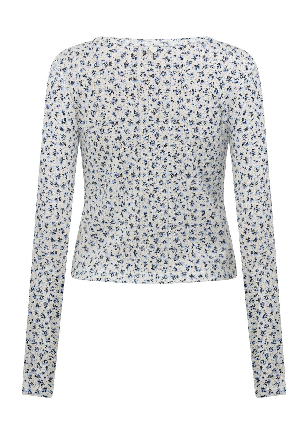 Provincial Floral Pointelle Cardigan
