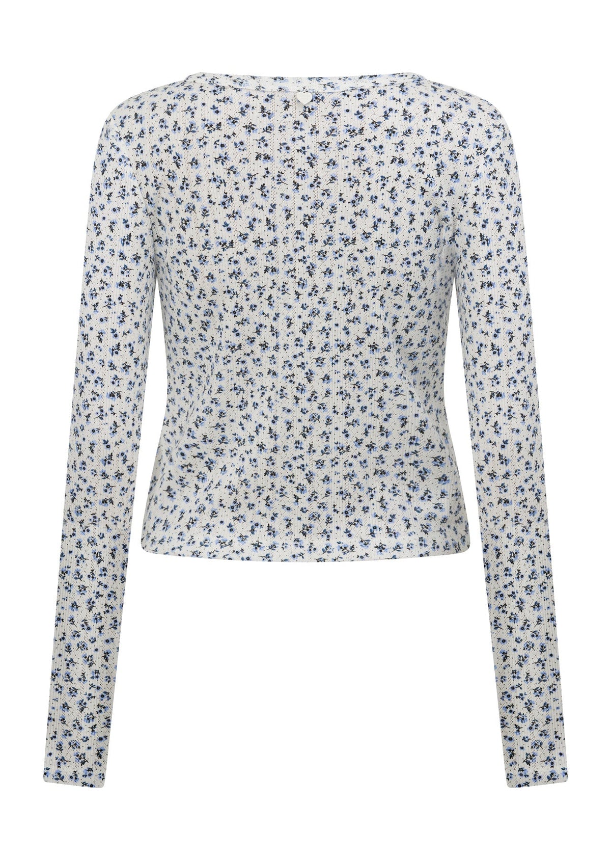 Provincial Floral Pointelle Cardigan