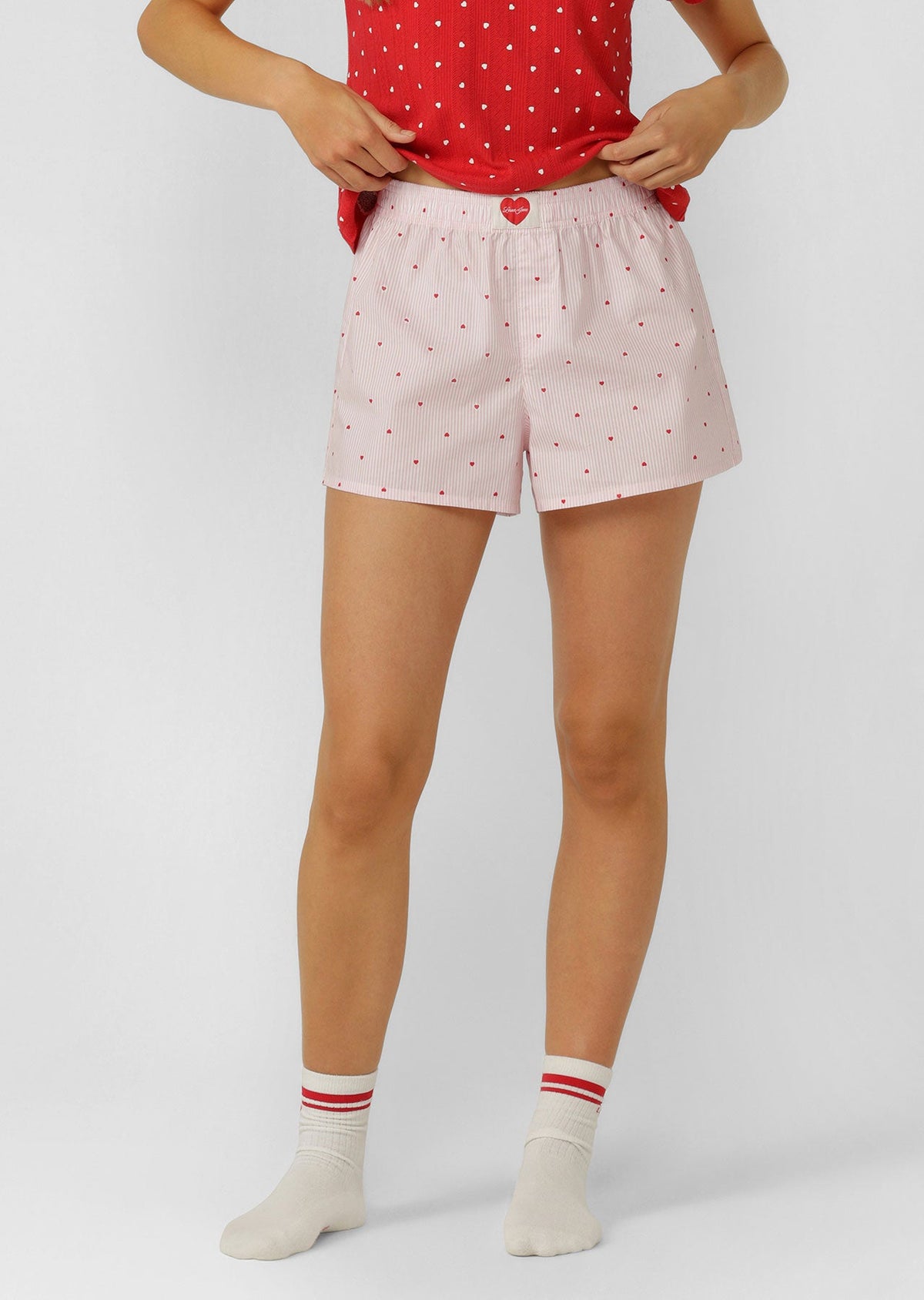 Love Stripe Shorts