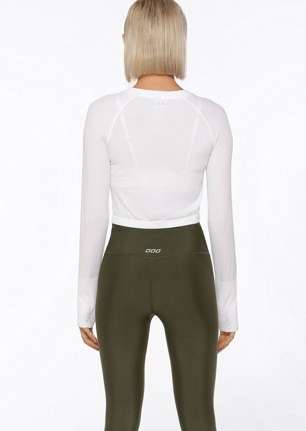 Dynamic Seamless Cropped Long Sleeve Top
