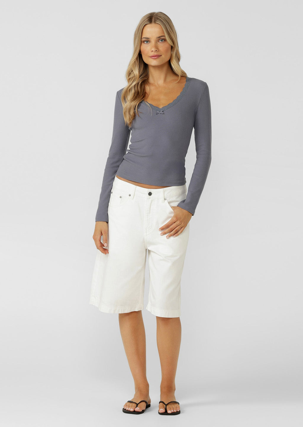 In The Moment Long Sleeve Rib Top