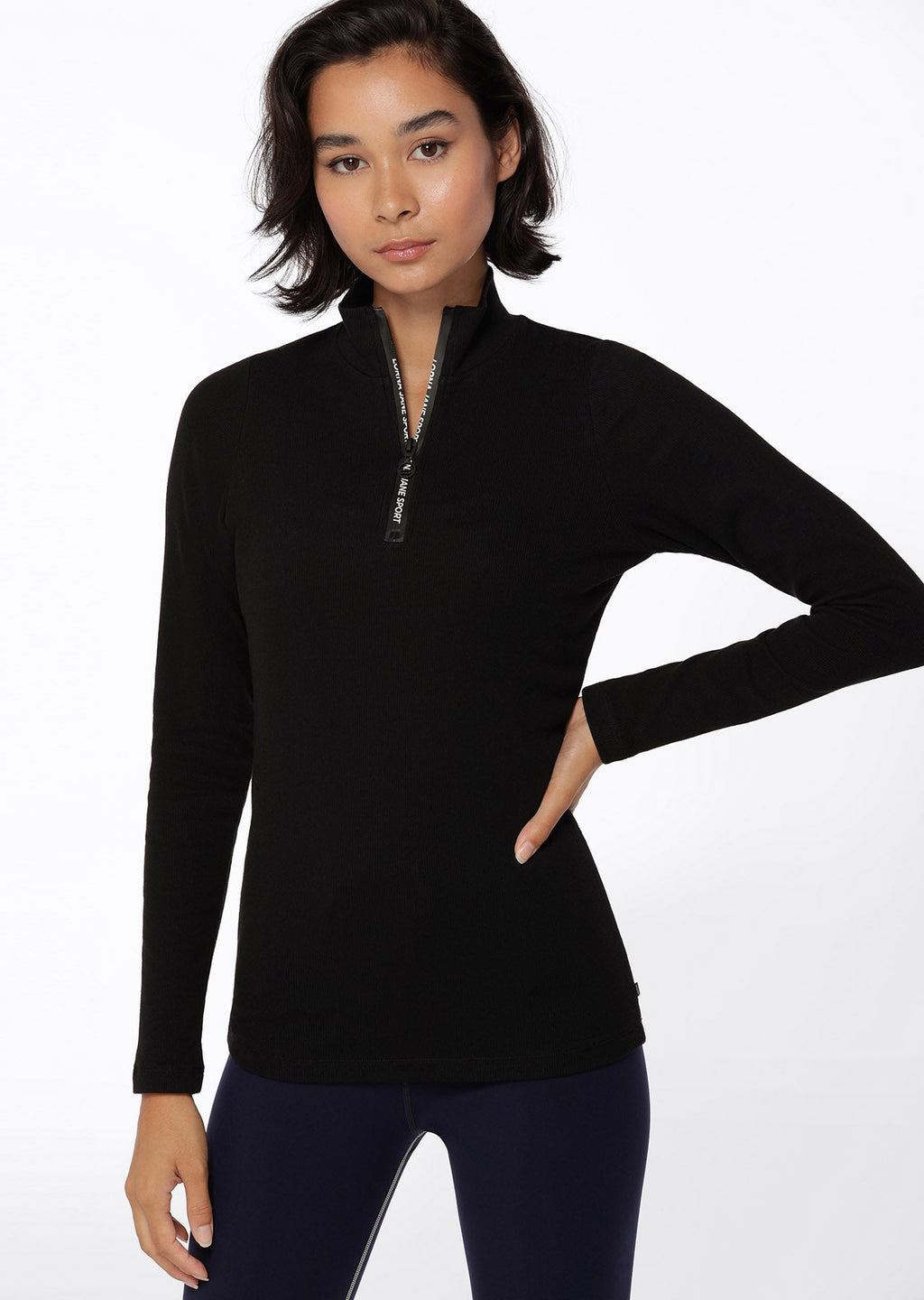 Half Zip Iconic Long Sleeve Top