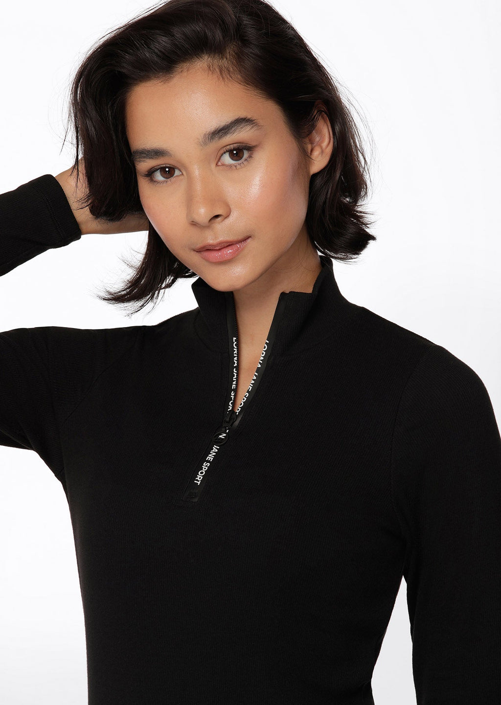 Half Zip Iconic Long Sleeve Top