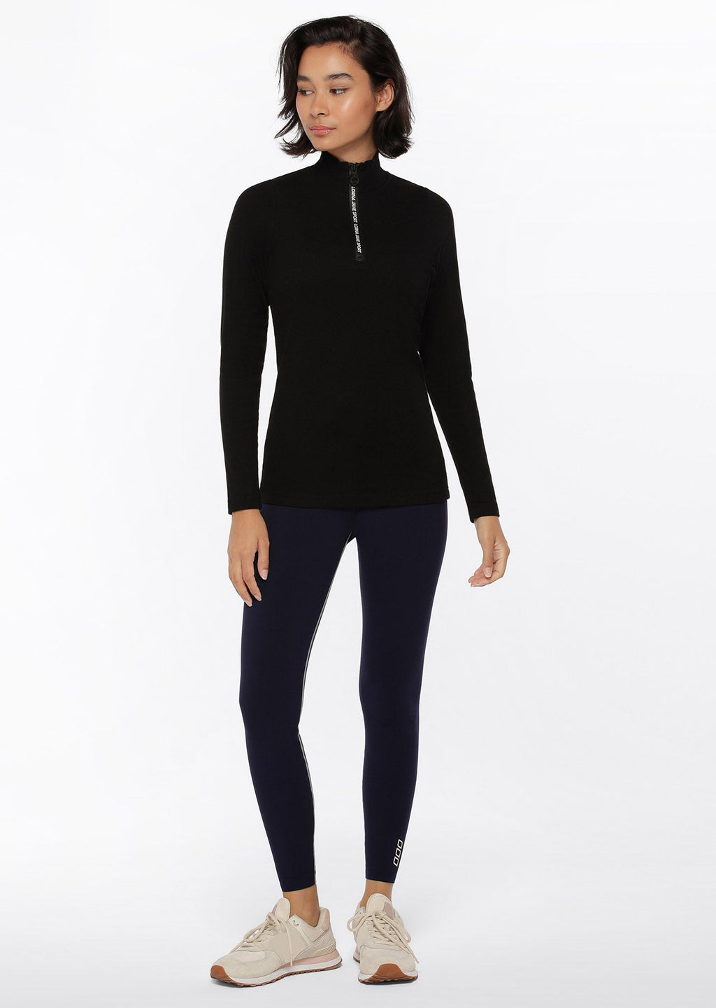 Half Zip Iconic Long Sleeve Top