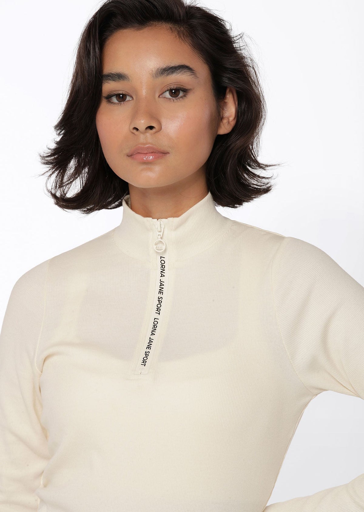 Half Zip Iconic Long Sleeve Top