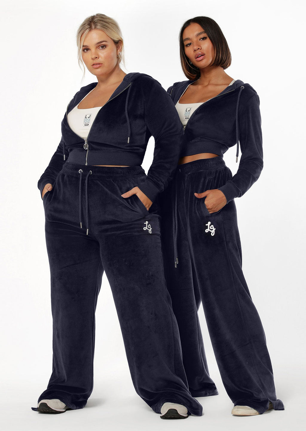 Naughties Nostalgic Velour Bootleg Track Pants