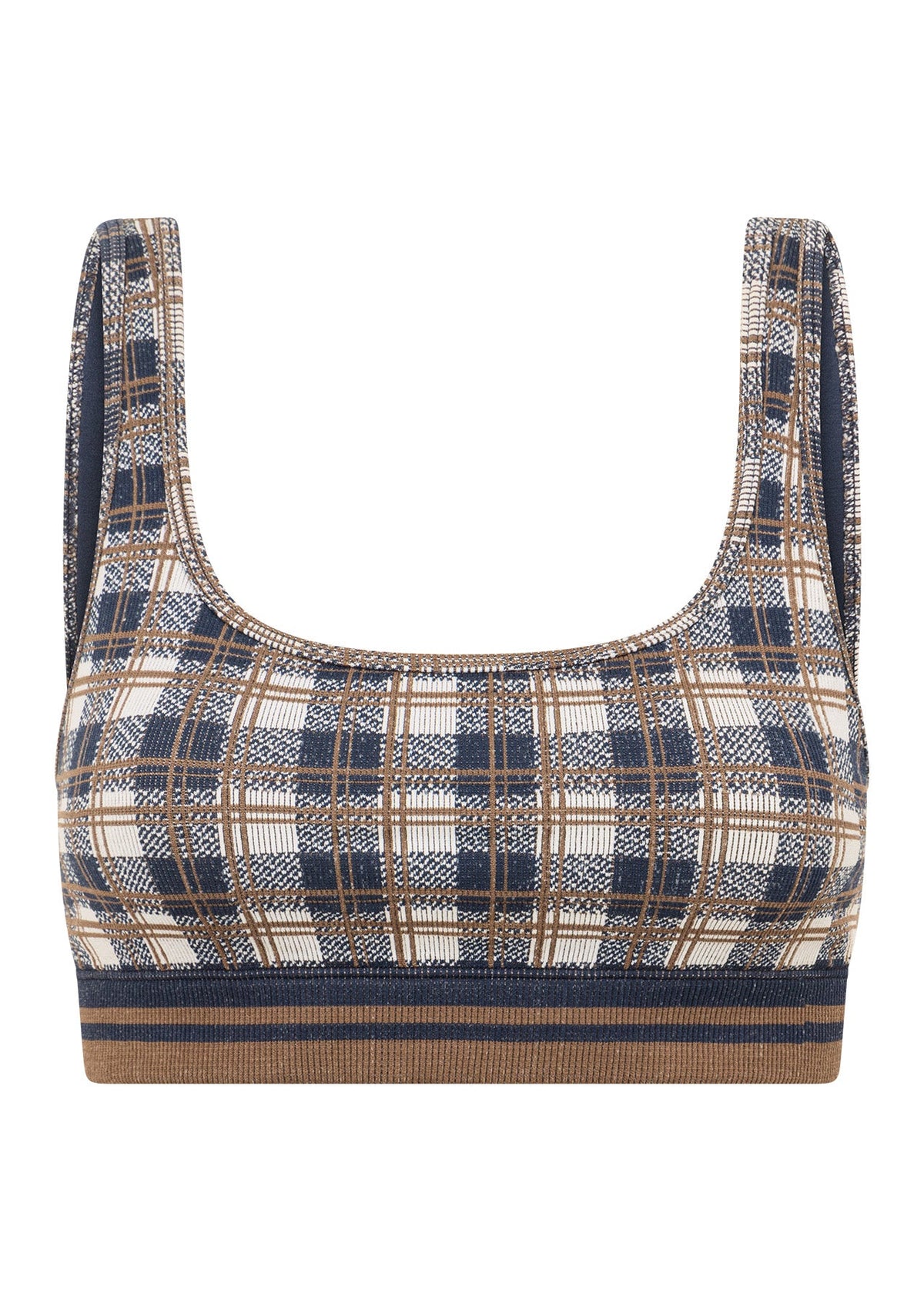 Gingham Seamless Sports Bra