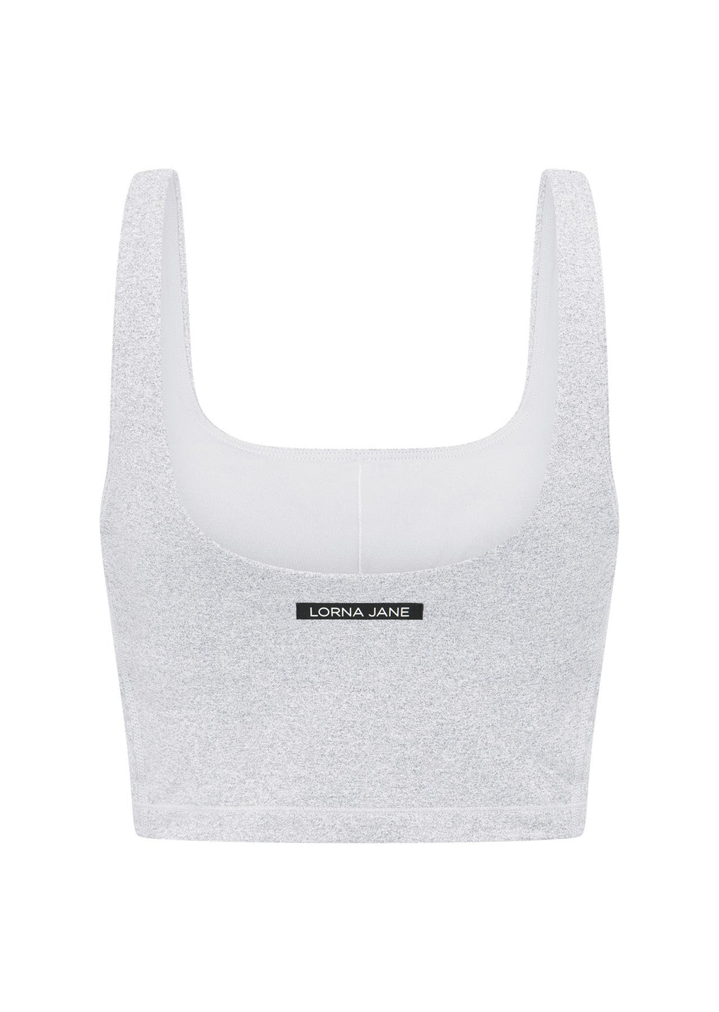 Elevate Marl Cropped Tank Bra Combo