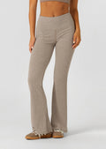 Mindful Rib Full Length Flared Leggings