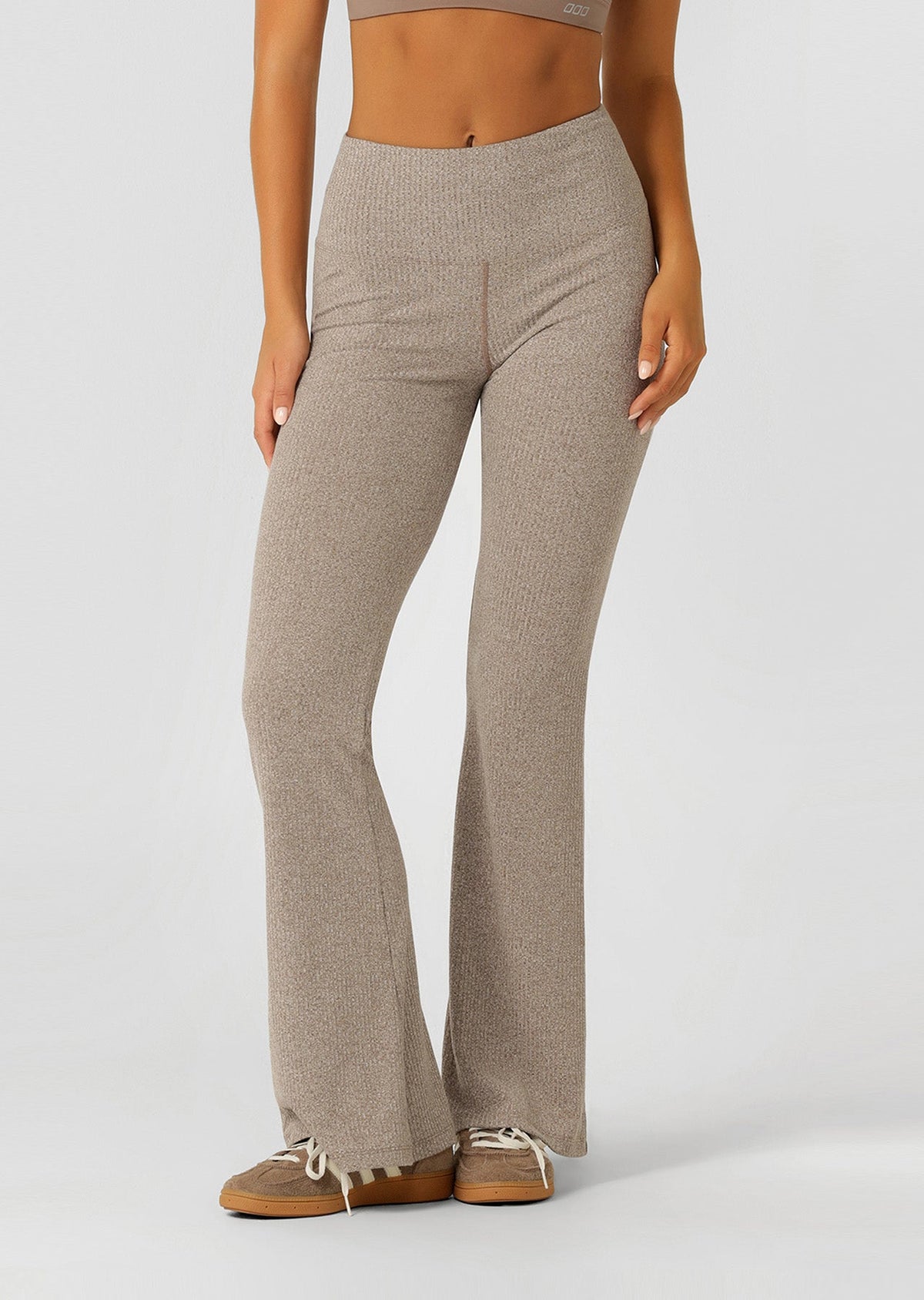 Mindful Rib Full Length Flared Leggings