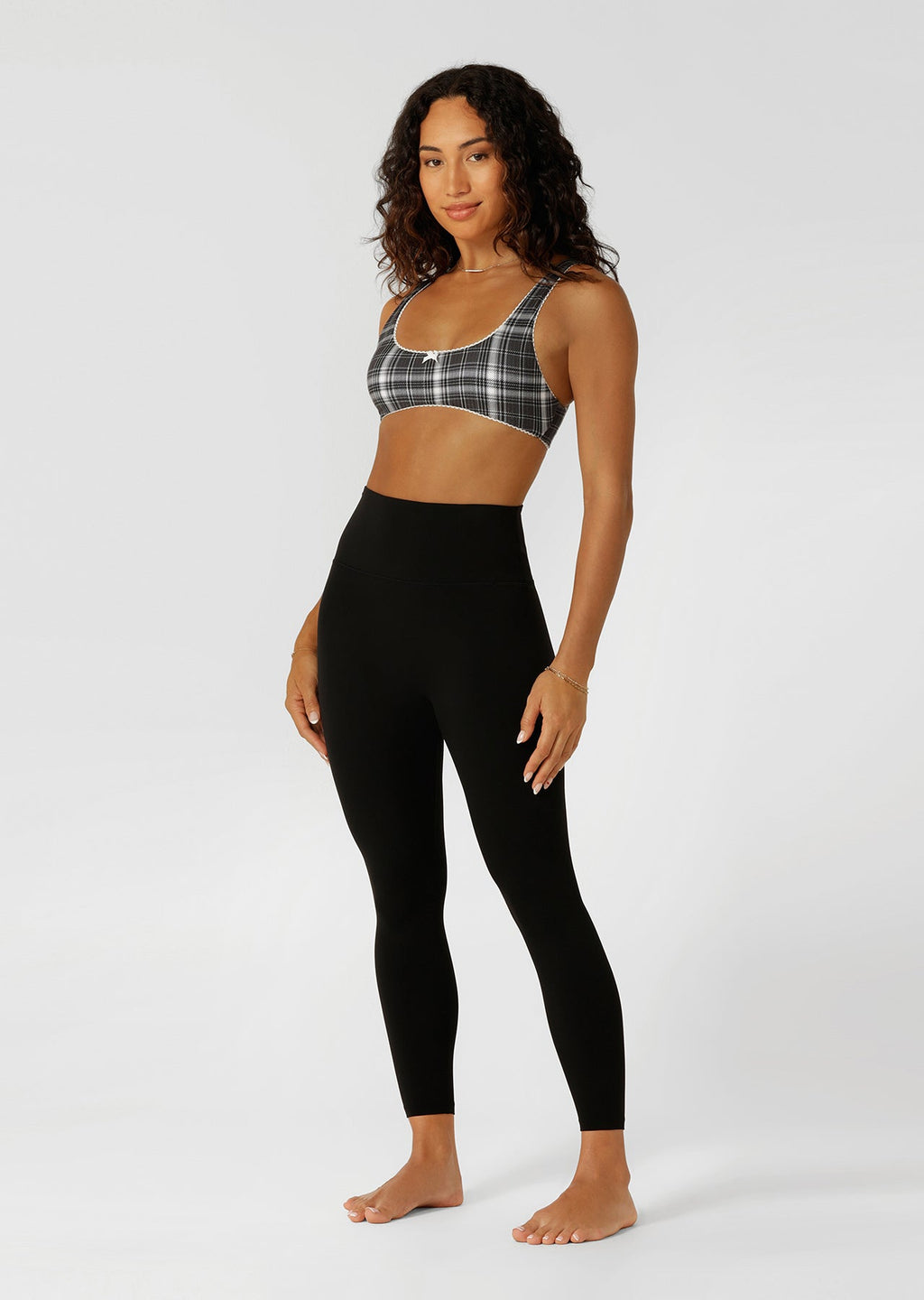 Monochrome Check Lounge Bralette