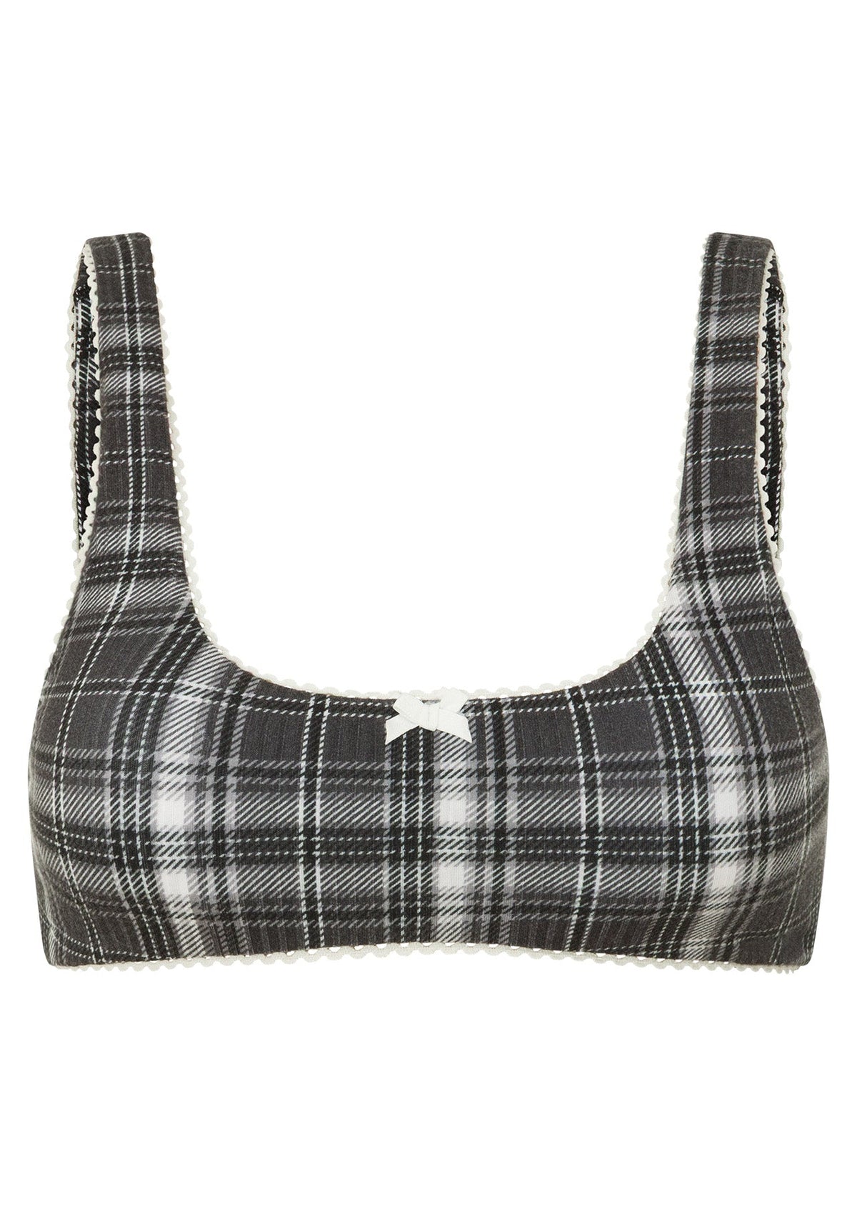 Monochrome Check Lounge Bralette