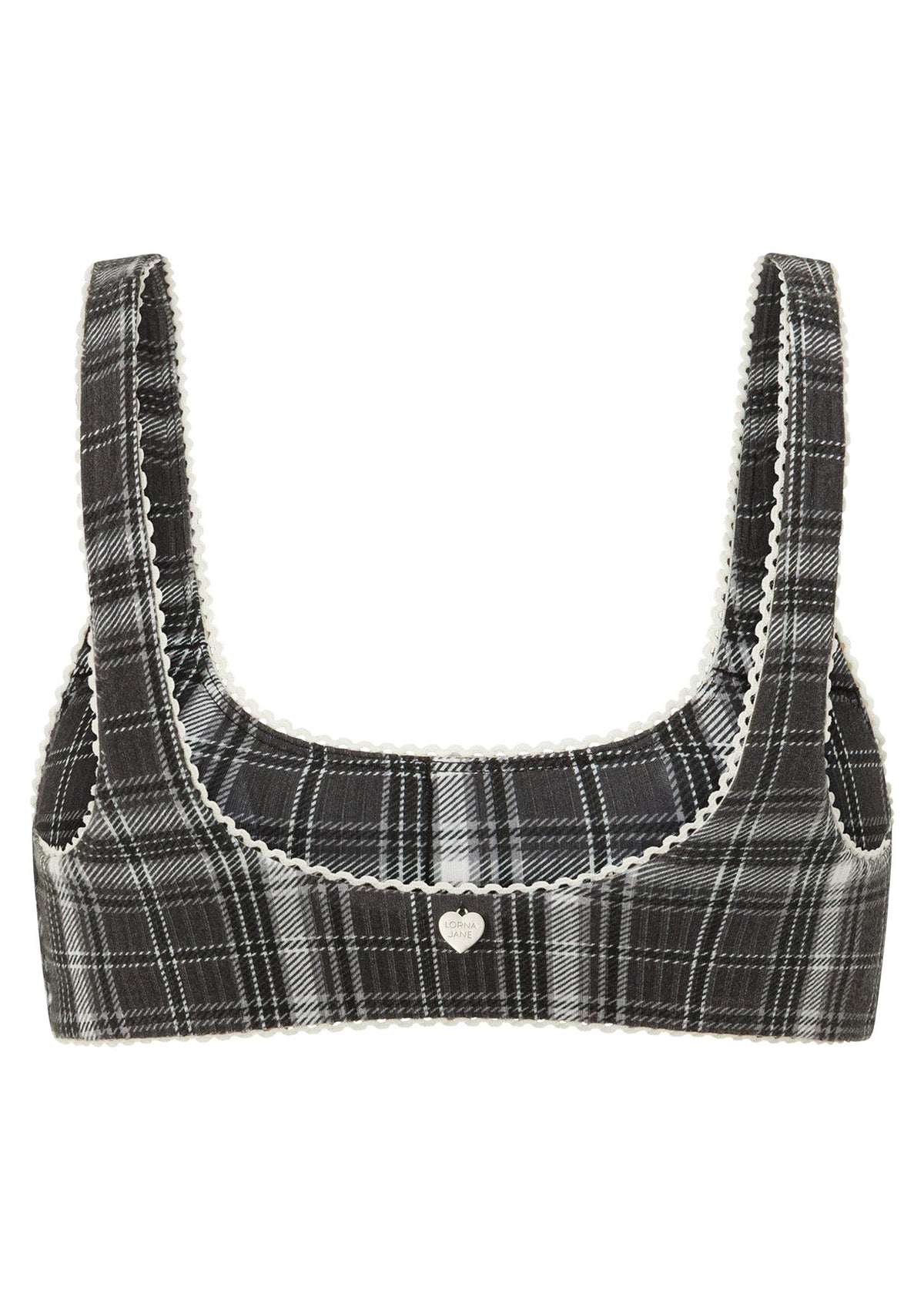 Monochrome Check Lounge Bralette