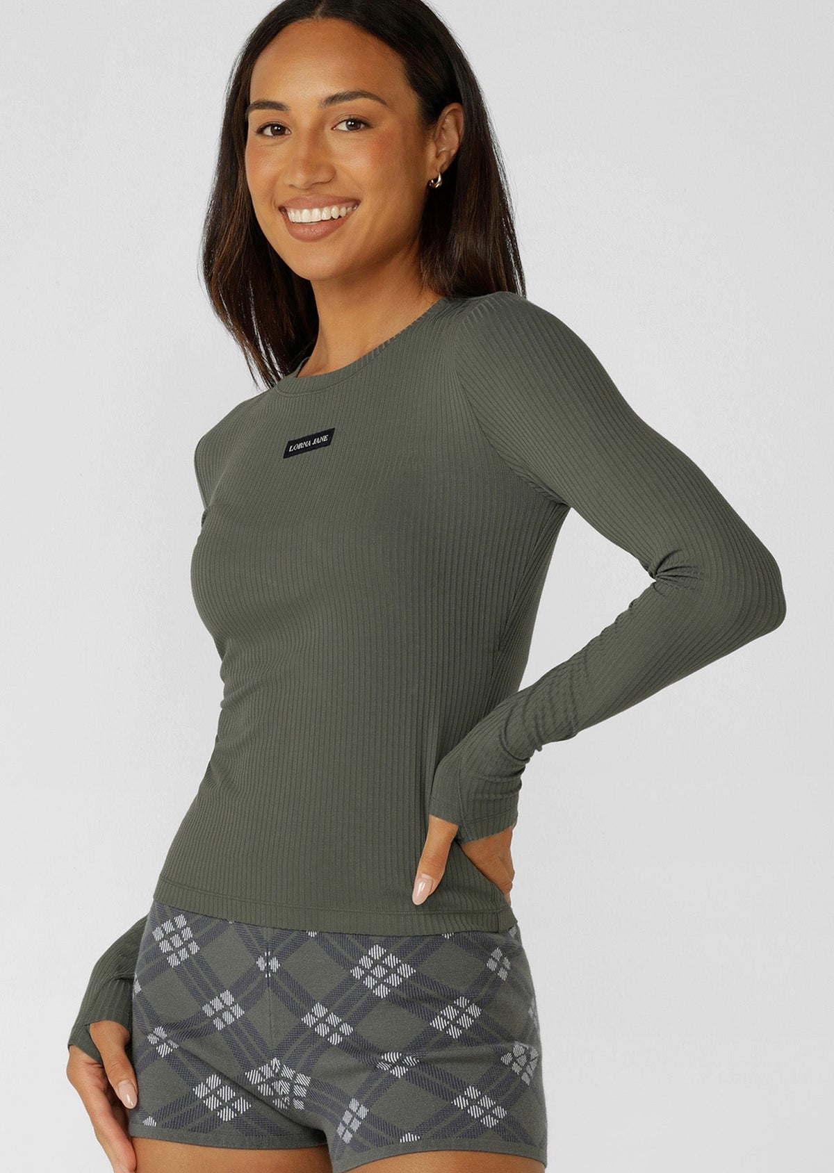 Motion Long Sleeve Rib Top