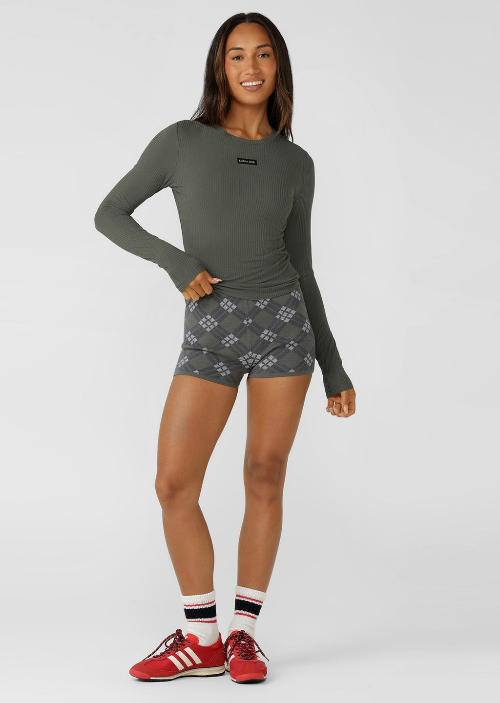 Motion Long Sleeve Rib Top