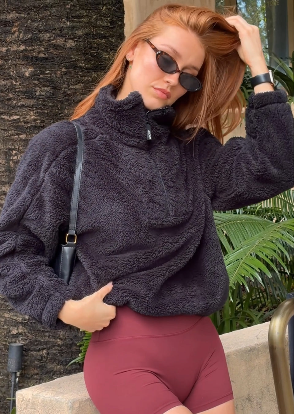 Everyday Teddy Quarter Zip Sweat