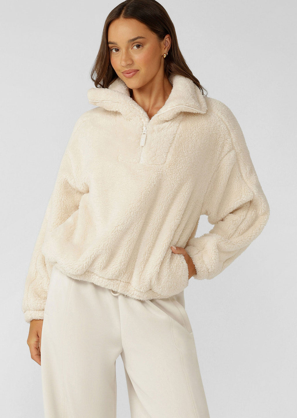 Everyday Teddy Quarter Zip Sweat