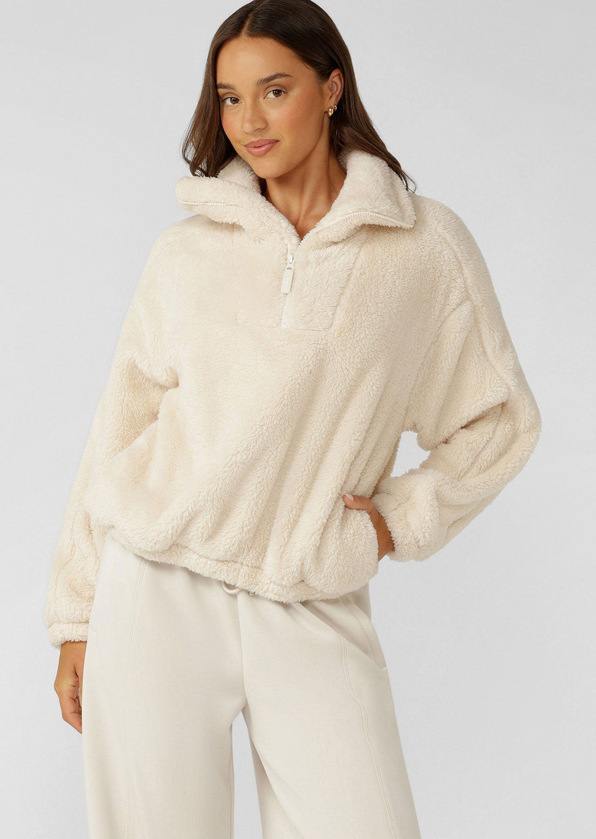 Everyday Teddy Quarter Zip Sweat