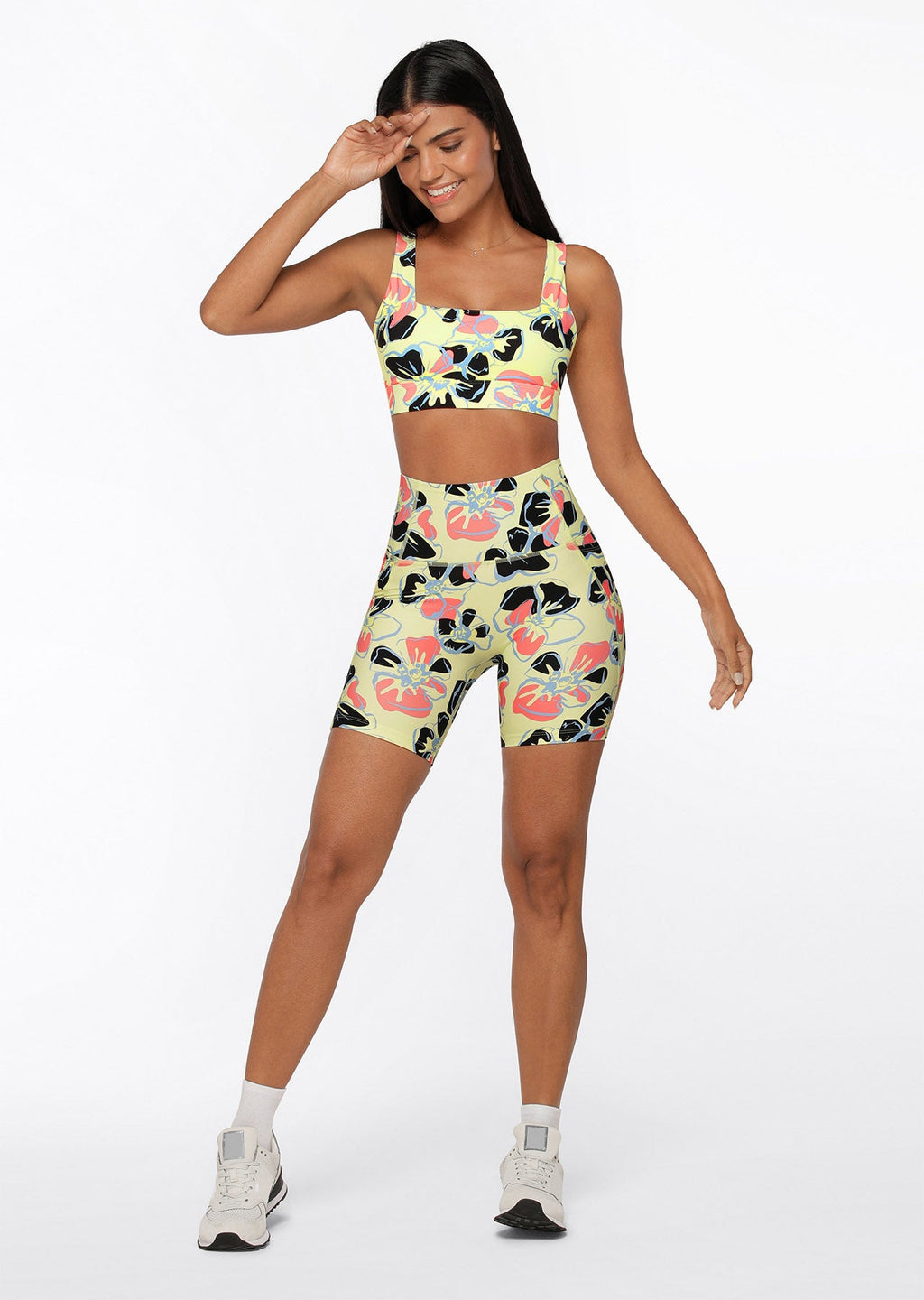 Hibiscus Hi-Fold No Ride Bike Shorts