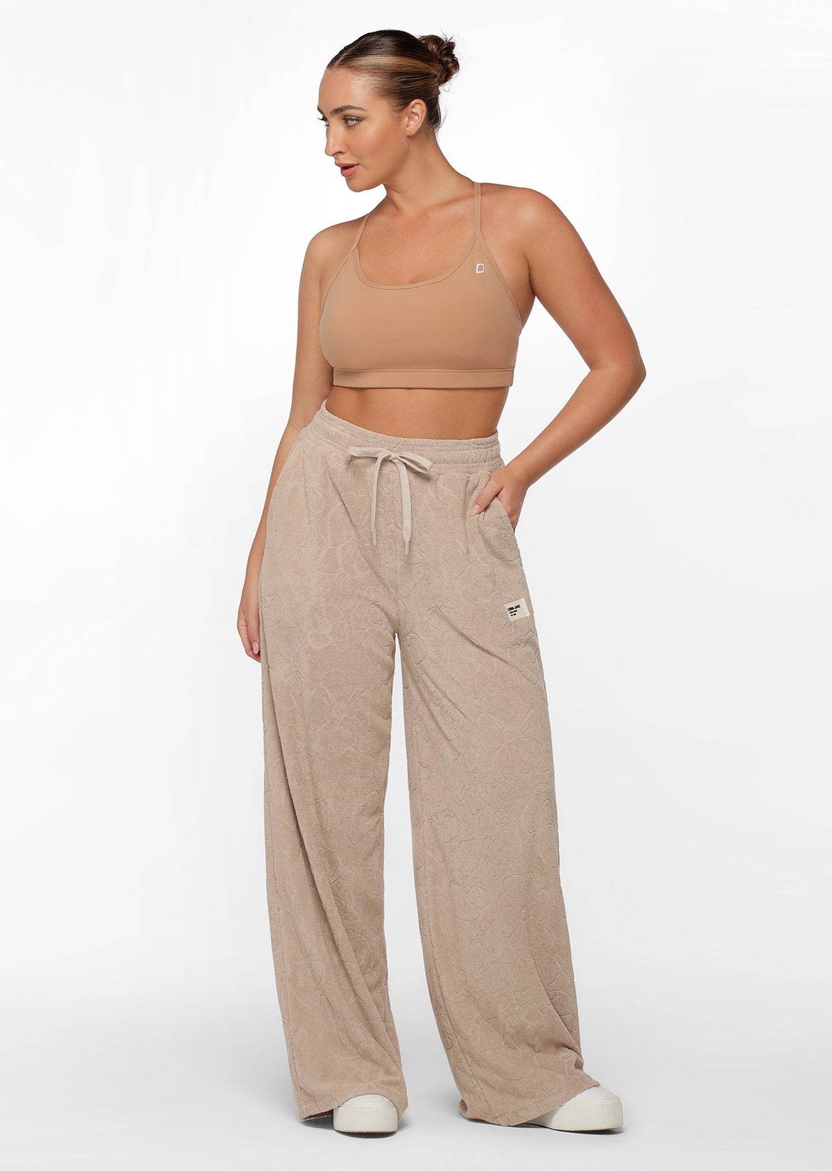 Hibiscus Towelling Trackpants