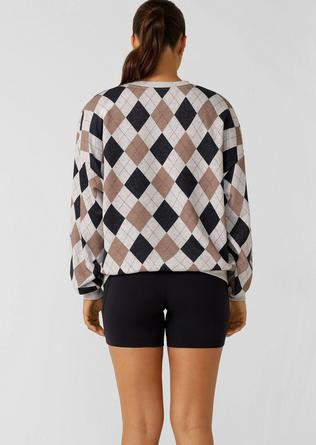 Alumni Argyle Oversized Sweat