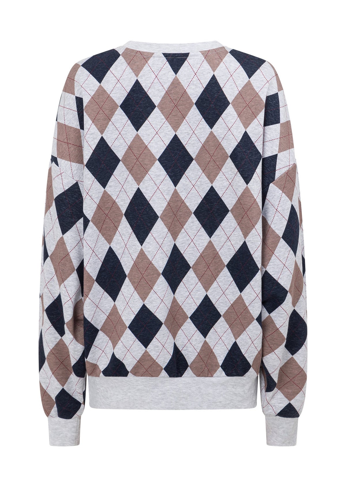 Alumni Argyle Oversized Sweat