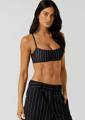 Pinstripe Sports Bra