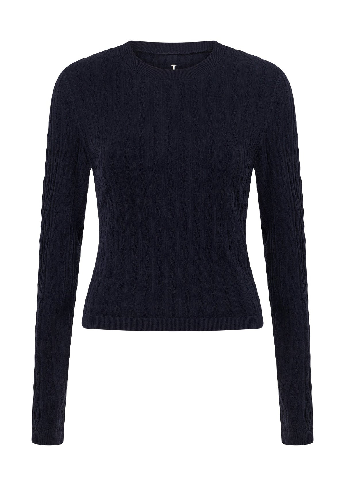 Cable Seamless Long Sleeve Top