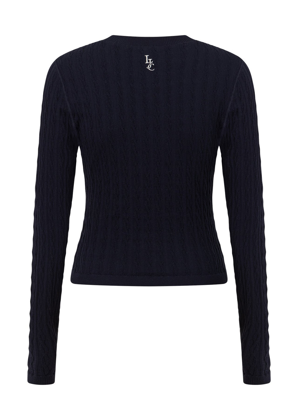 Cable Seamless Long Sleeve Top