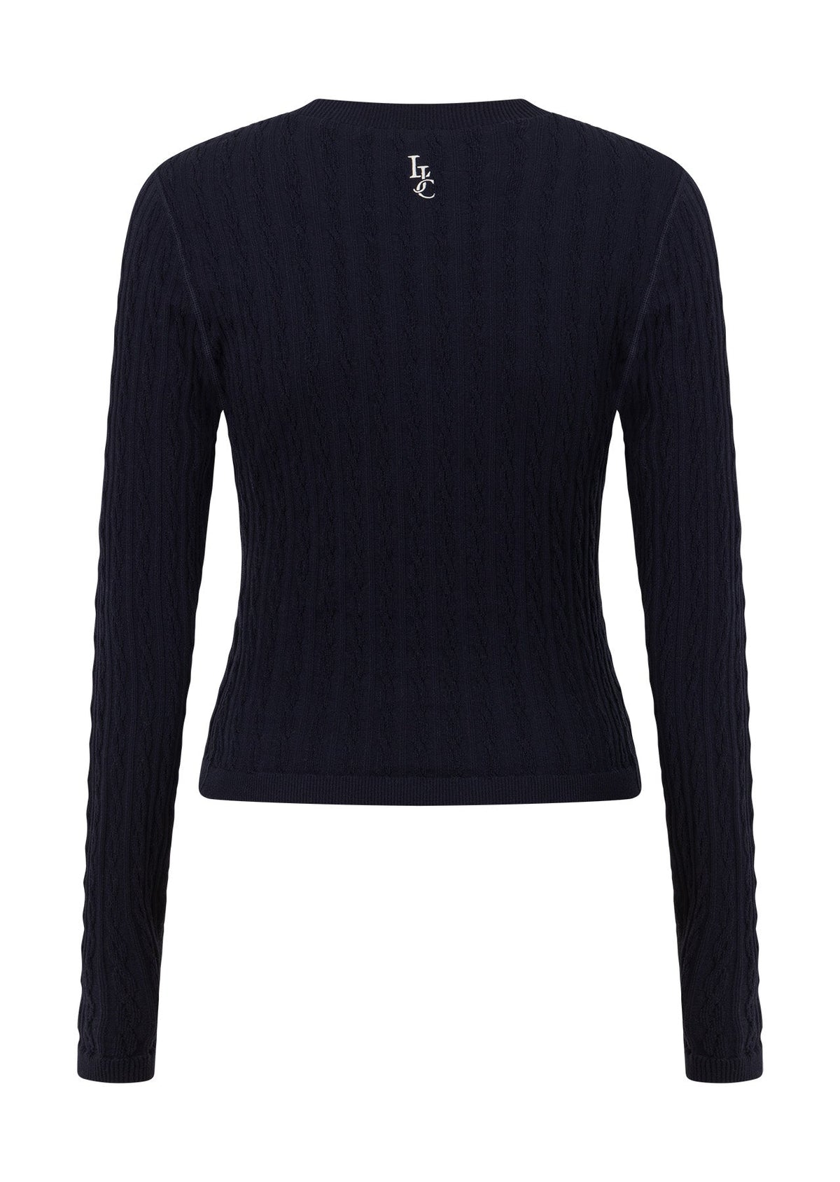 Cable Seamless Long Sleeve Top