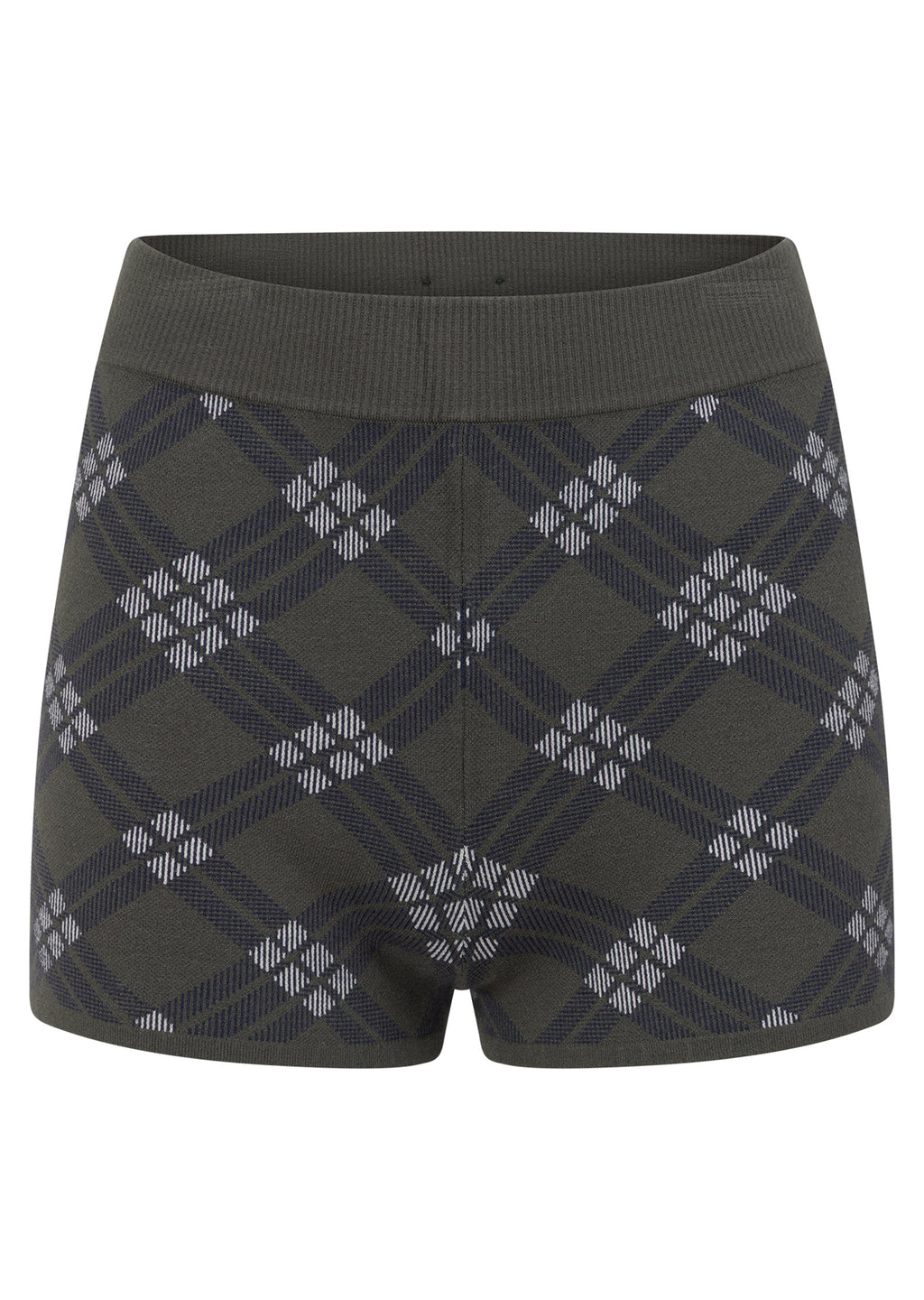Bambi Check Knit 5cm Cheeky Shorts