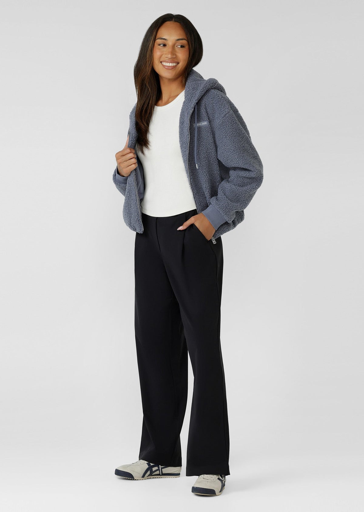Field Teddy Zip Through Hoodie