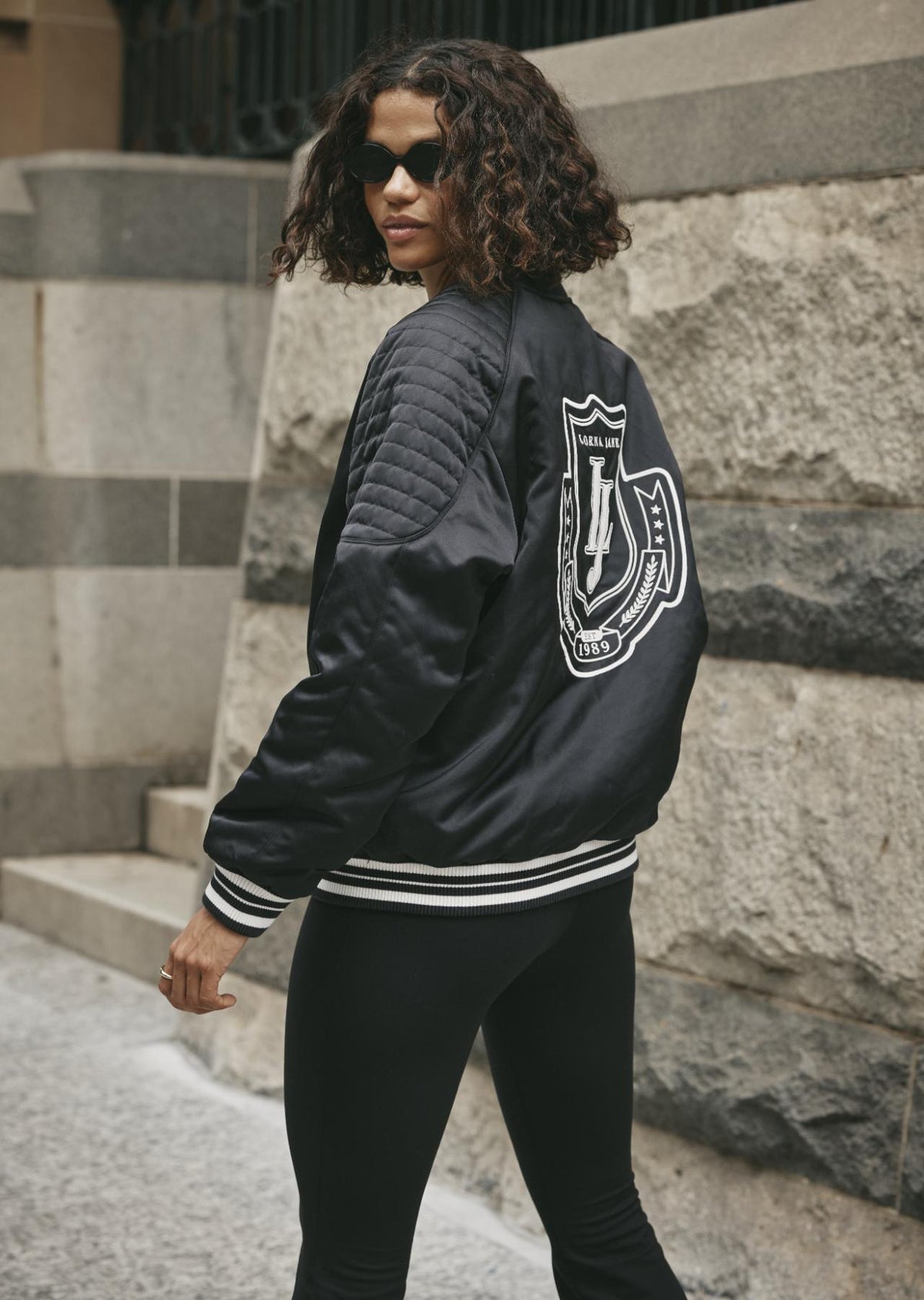 Double Time Quilted Bomber Jacket