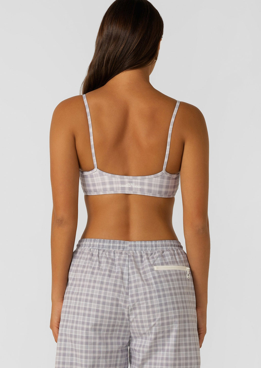 Country Club Check Sports Bra