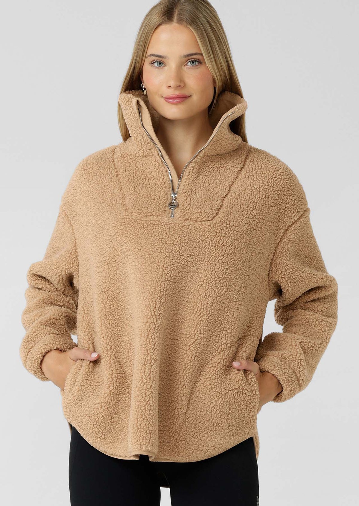 Field Teddy Half Zip Sweat