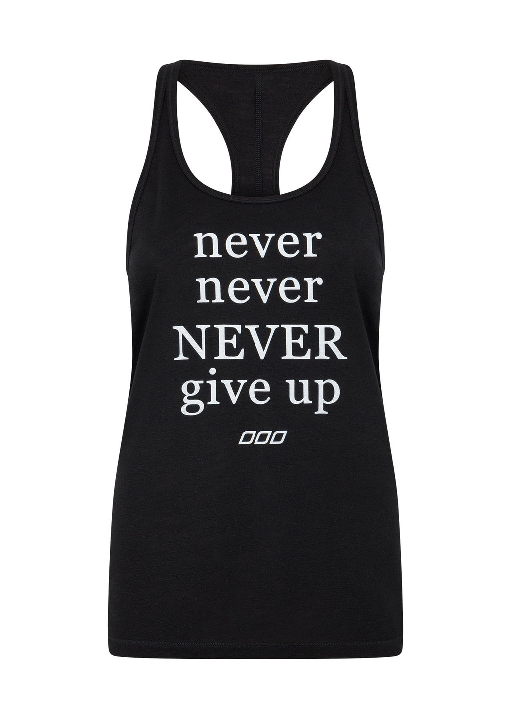 Never Give Up Slouchy Gym Tank