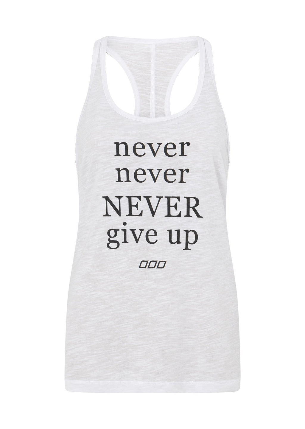 Never Give Up Slouchy Gym Tank
